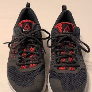Reebok Black and Red Athletic Shoes